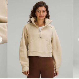 Lululemon Athletica Scuba Oversized Funnel Neck Half Zip